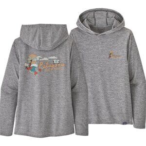 Patagonia Women’s Surf Edition Cap Cool Daily Graphic Hoodie Tee Size S